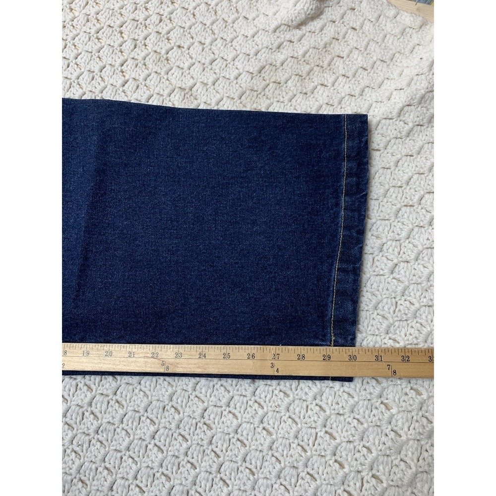 Vtg 90s Jynx Jeans Men Tag 36 Approx 34x30 Wide Baggy Skater Blue Denim Made USA - Picture 11 of 13